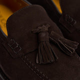 Mocassino uomo in suede marrone con nappine 3420 VISONEM23 DOUCAL'S 
