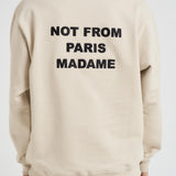 Felpa uomo girocollo ecru SW149 CO127MT DROLE DE MONSIEUR 