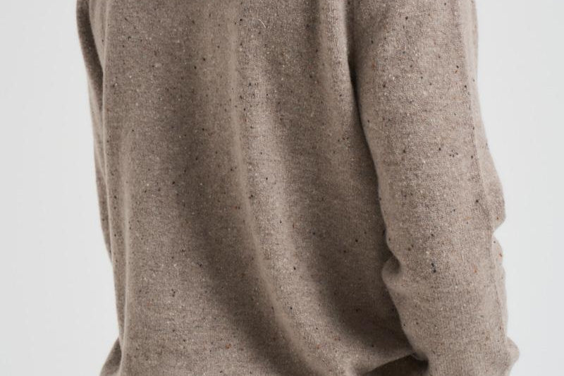 Maglia uomo girocollo tortora MKN1575 ST51 BARBOUR 