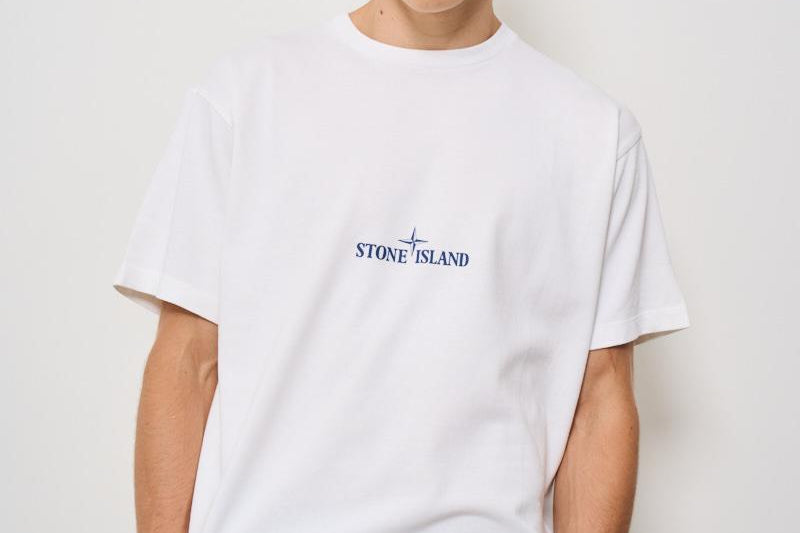 T-shirt uomo girocollo bianca 21002RC S0137V0001 STONE ISLAND 