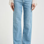 Jeans donna Stovepipe Straight in denim chiaro 7U4N0U03 U7IRI 7 for all Mankind 