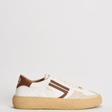 Sneakers uomo Vintage Whale bianche e marrone VINTAGE BARK PURAAI 