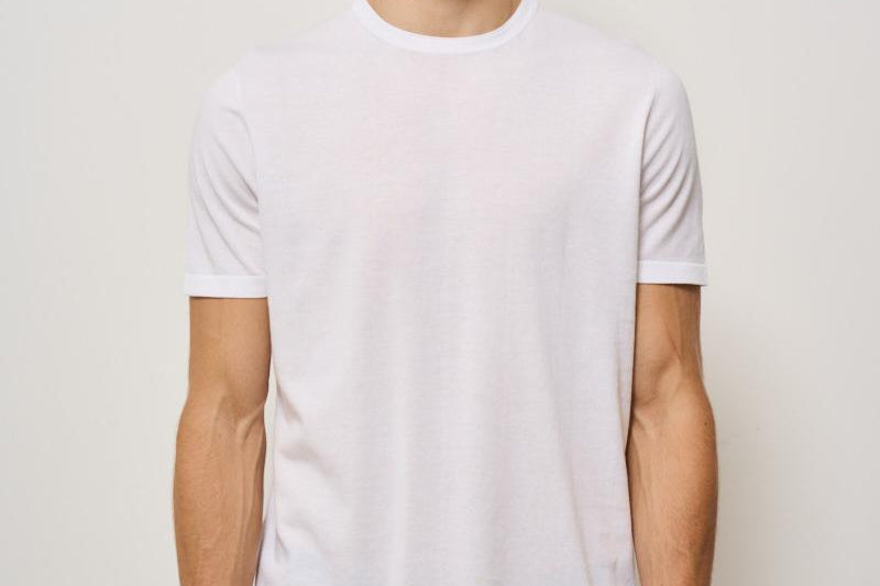 T-shirt uomo girocollo bianca K102821 01 KANGRA 