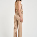 Tuta donna lunga dorata TM190153B GOLD THE ANDAMANE 