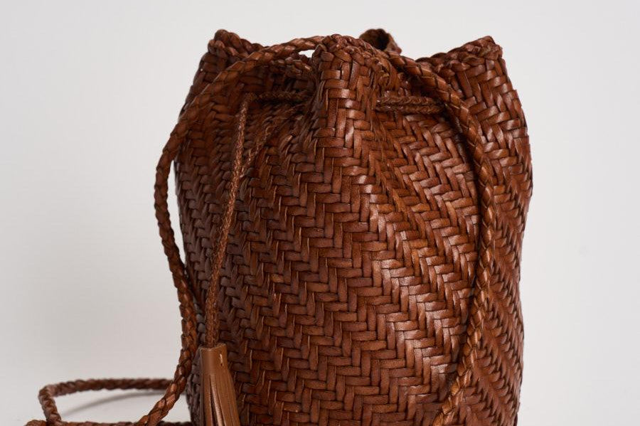 Secchiello donna Pompom Double Jump caramello 8838 TAN DRAGON DIFFUSION 