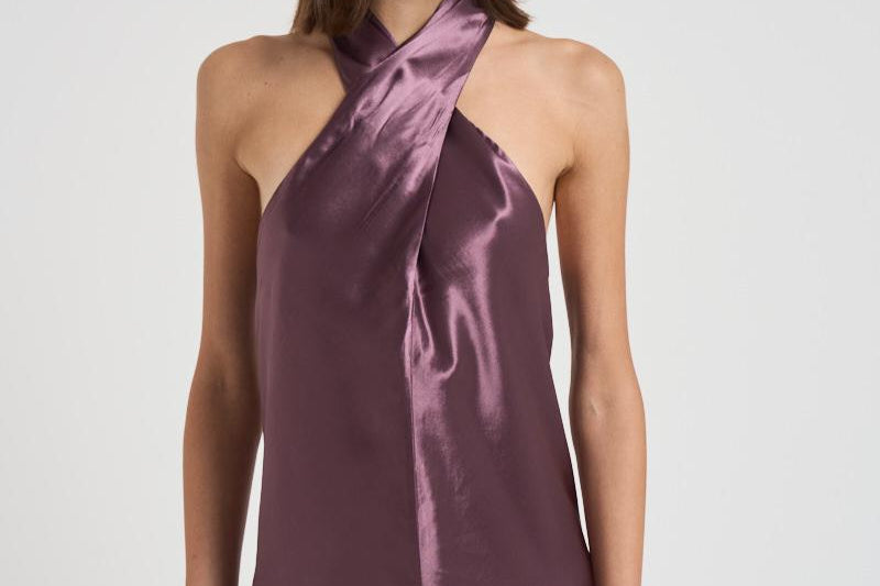Top Zeyne in raso donna T180959A MAUVE THE ANDAMANE 