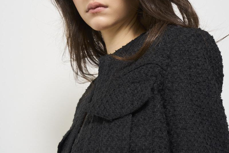 Giacca donna cropped nera SINAME BLACK IRO 