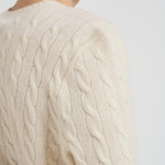 Maglia uomo a trecce panna 710876762 010 RALPH LAUREN 