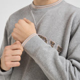 Felpa uomo College grigia SWPM U4HX AUTRY 