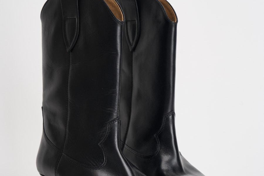 Stivale donna "Duerto" in pelle nero BO0003FA A3A03S01BK ISABEL MARANT 