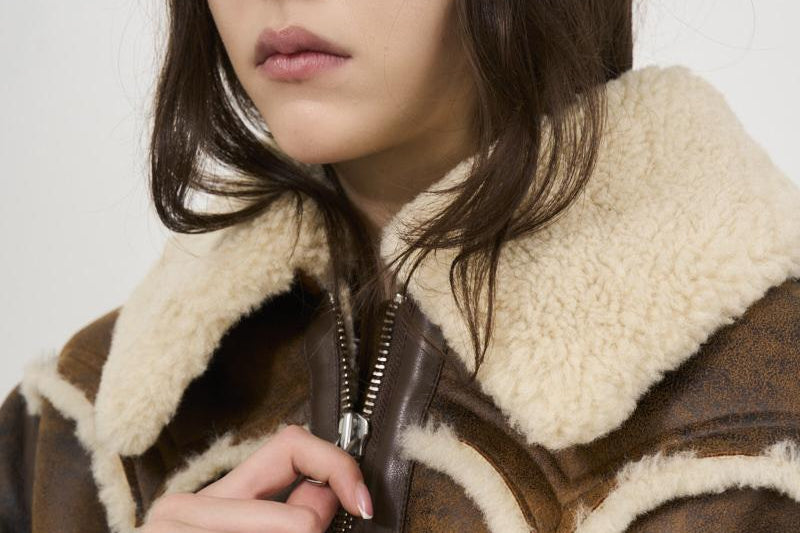 Giubbotto donna marrone vintage LESSIE 61957-907387130 STAND STUDIO 