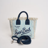 Borsa donna Vanity Mini a righe celeste VANITYMINI 03449L MC2 SAINT BARTH 