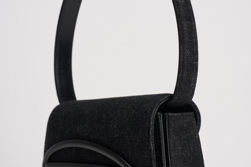Borsa donna 1DR in denim nera X08396 P6901T8013 DIESEL 