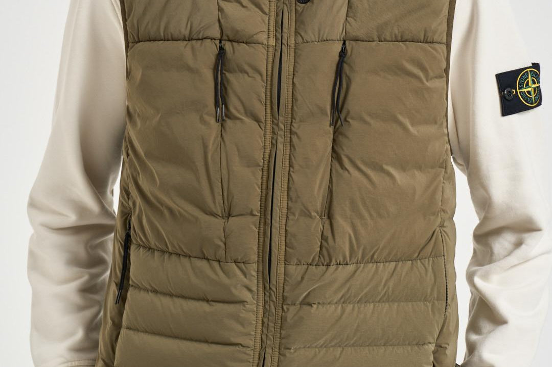 Gilet uomo con zip verde oliva G100007 S0183V005G STONE ISLAND 