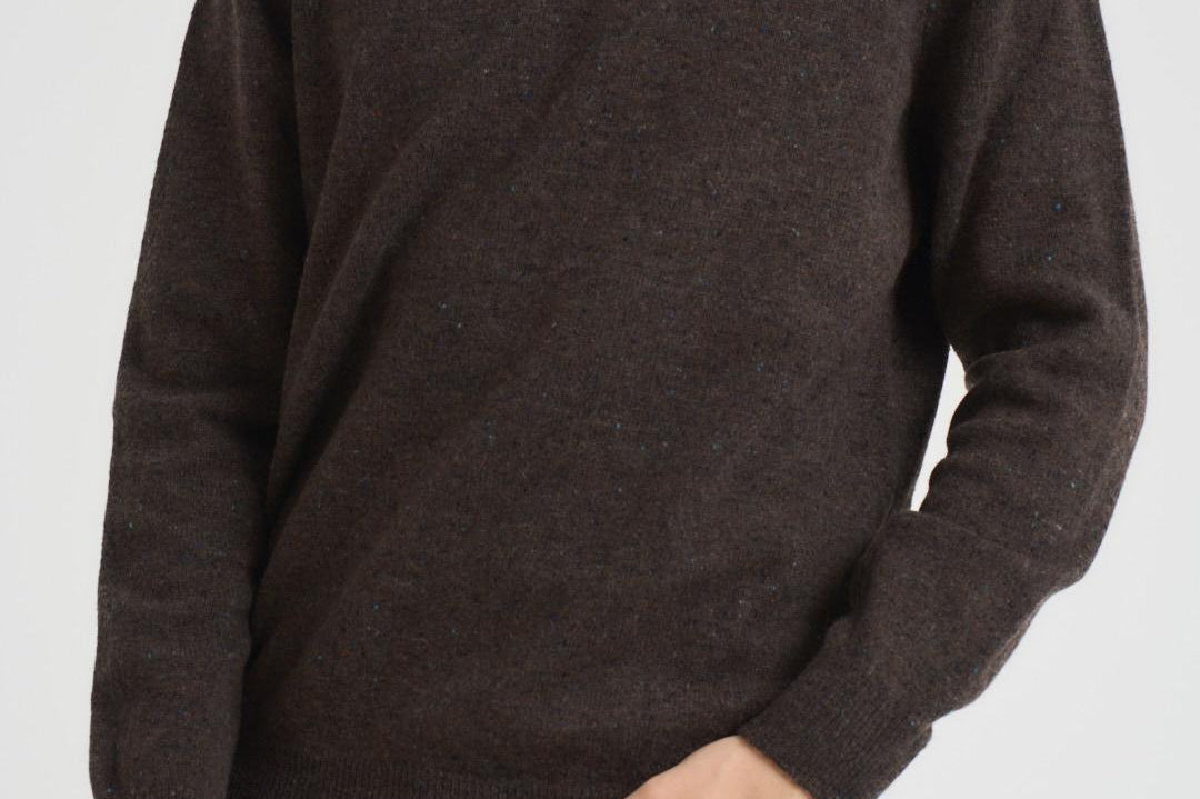 Maglia uomo girocollo marrone MKN1575 BR17 BARBOUR 