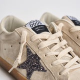 Sneakers donna Super-Star in suede panna GWF00101 F00720215751 GOLDEN GOOSE 