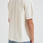 T-shirt uomo girocollo con stampa verde TT11012 VINTAGEWHITE0028 RHUDE 