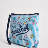Pochette donna Aline con granchi celeste ALINE 01081L MC2 SAINT BARTH 