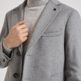 Cappotto uomo monopetto grigio chiaro DUBLINO C721164 BRERAS 
