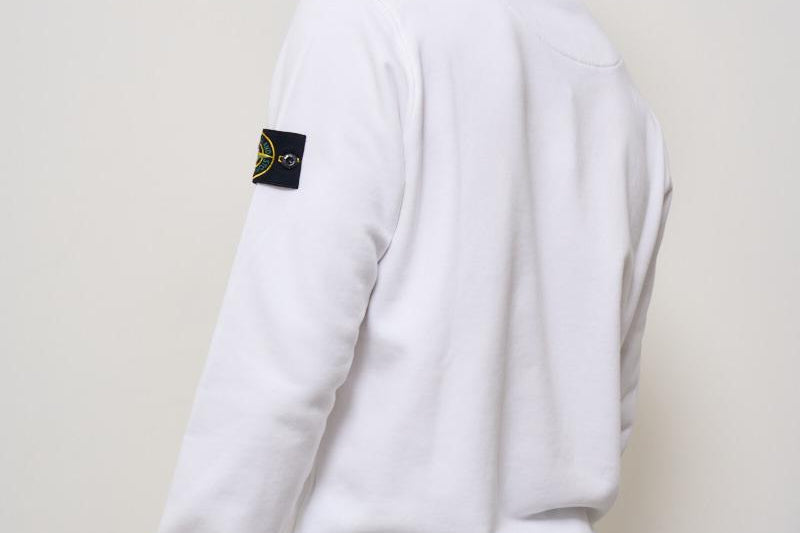 Felpa uomo girocollo bianca 6100044 S0051V0001 STONE ISLAND 