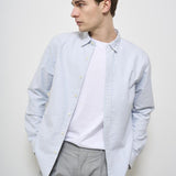 Camicia uomo a righe celeste 710549084 009 RALPH LAUREN 