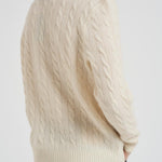 Maglia uomo a trecce panna 710876762 010 RALPH LAUREN 