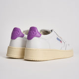 Sneakers donna Medalist Low bianca e e viola AULW LL08 AUTRY 