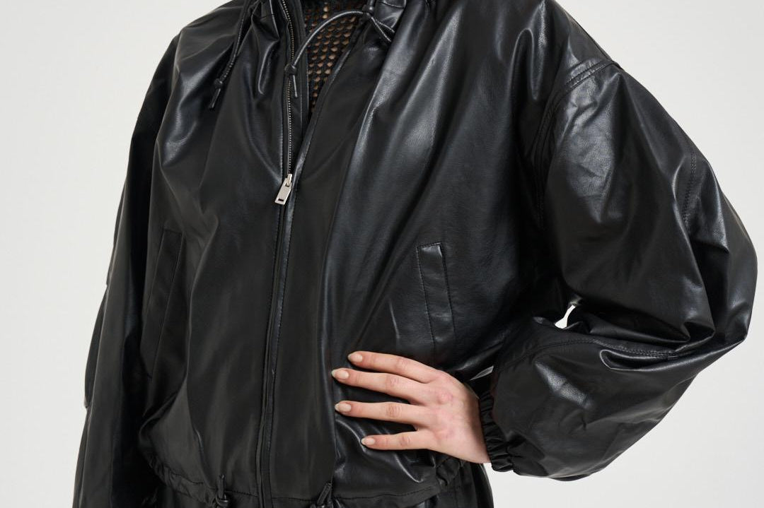 Giacca donna Neela in ecopelle nera VE0604FA D1B03E01BK MARANT ETOILE 