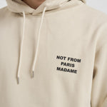 Felpa uomo con cappuccio beige HO162 CO127MT DROLE DE MONSIEUR 