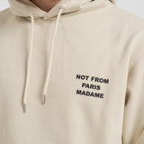 Felpa uomo con cappuccio beige HO162 CO127MT DROLE DE MONSIEUR 