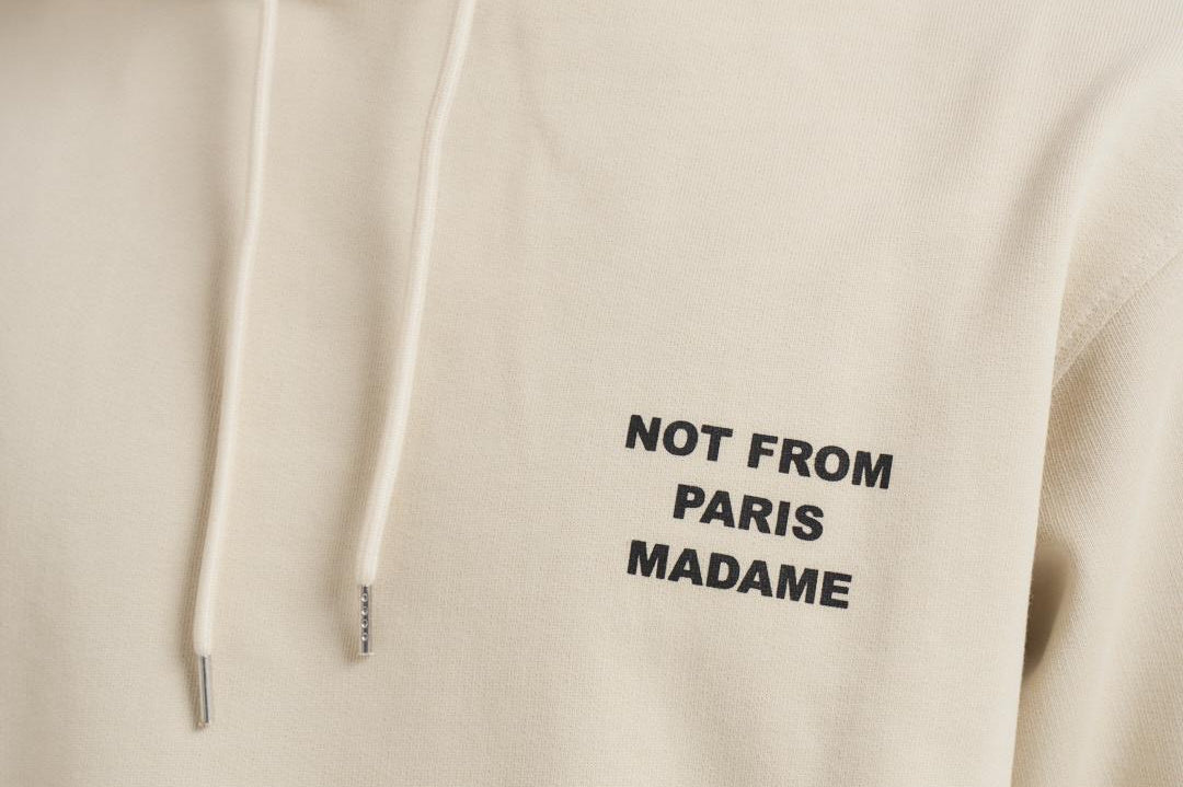 Felpa uomo con cappuccio beige HO162 CO127MT DROLE DE MONSIEUR 