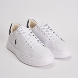 Sneakers uomo RLite Court bianco e blu 809974097 001 RALPH LAUREN 
