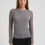 Top a coste in lurex KERRIA GREYLUREX IRO 
