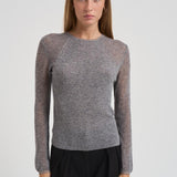 Top a coste in lurex KERRIA GREYLUREX IRO 