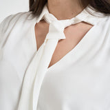 Camicia donna con foulard bianca CA146 360 ELISABETTA FRANCHI 