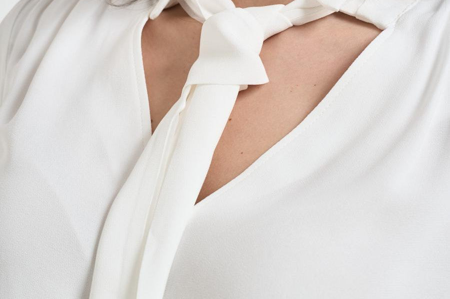 Camicia donna con foulard bianca CA146 360 ELISABETTA FRANCHI 