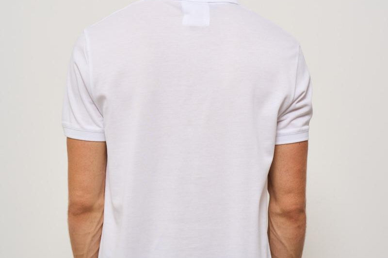 Polo uomo bianca con logo 8N1FQ2 1JTKZ0100 EMPORIO ARMANI 