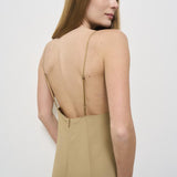 Abito donna satinato Enver beige 13565 DUNE3088 FORTE FORTE 