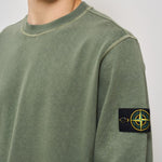 Felpa uomo girocollo verde 6100020 S0060V0159 STONE ISLAND 