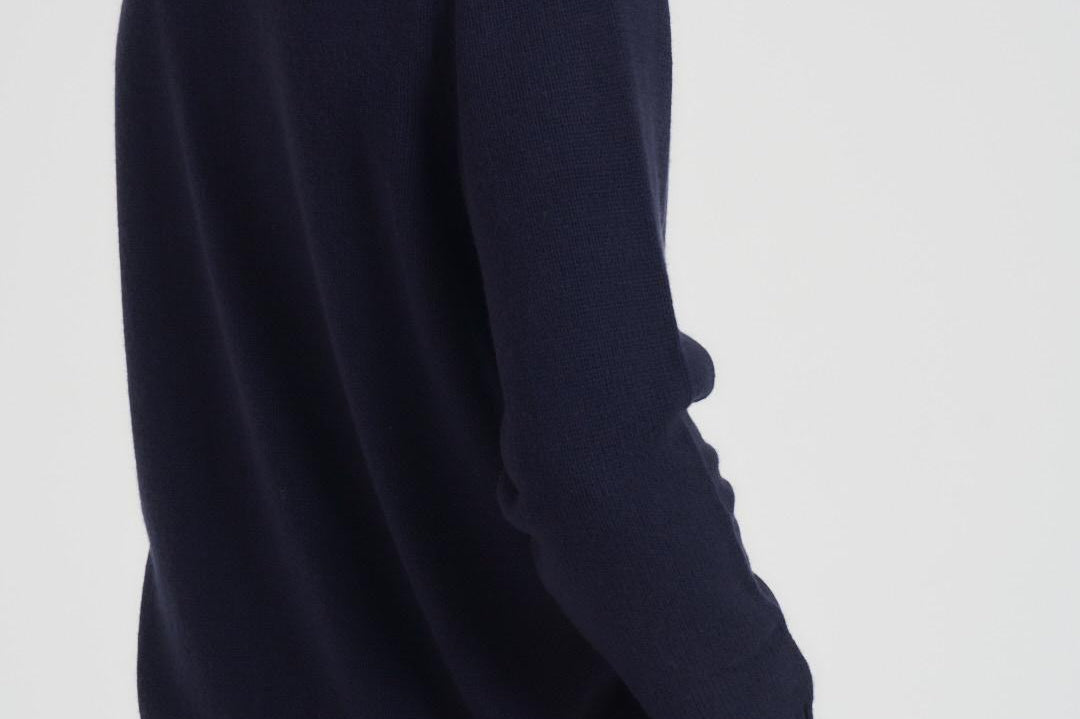 Maglia uomo girocollo con ricamo blu BOMBARDLT 61EMB MC2 SAINT BARTH 