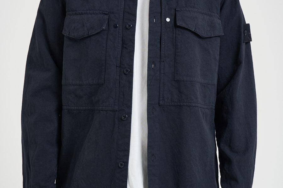 Camicia uomo a coste blu 1200012 S0F36V0020 STONE ISLAND 