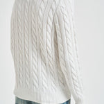 Maglia uomo a trecce bianca 710775885 033 RALPH LAUREN 