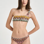 Bikini donna monospalla zig zag multicolor MC23SP02 BR014KSM9YK MISSONI 