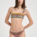 Bikini donna monospalla zig zag multicolor MC23SP02 BR014KSM9YK MISSONI 