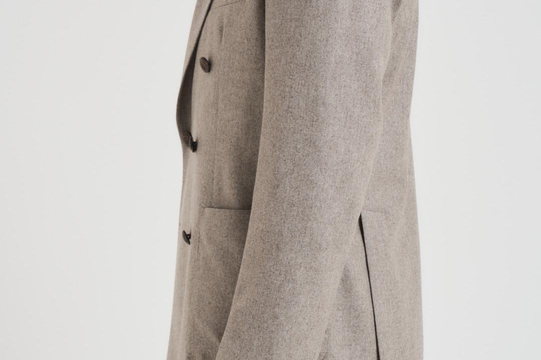 Giacca uomo doppiopetto in lana grigia 1SMC20K 070039T3042 TAGLIATORE 