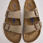 Sandalo uomo Arizona in suede tortora 951303U TAUPE BIRKENSTOCK 