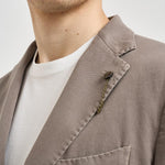Giacca uomo monopetto tortora GL797MF 102595 SANTANIELLO 