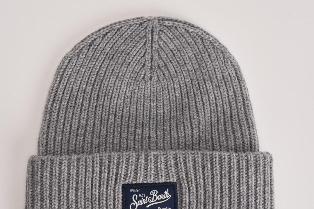 Berretto donna berry w a coste grigio BERRY SBW15M MC2 SAINT BARTH 
