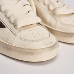 Sneakers donna Stardan bianca e strass GWF00128 F00793910318 GOLDEN GOOSE 