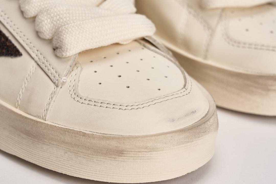 Sneakers donna Stardan bianca e strass GWF00128 F00793910318 GOLDEN GOOSE 